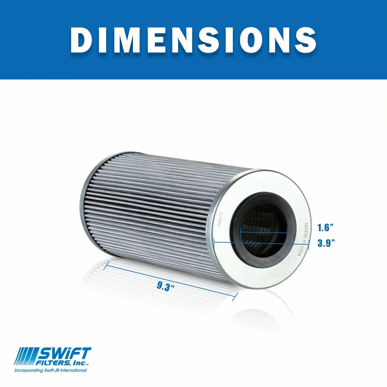 Direct Interchange for  7811 Cartridge Filter Element  Microglass 25 Micron