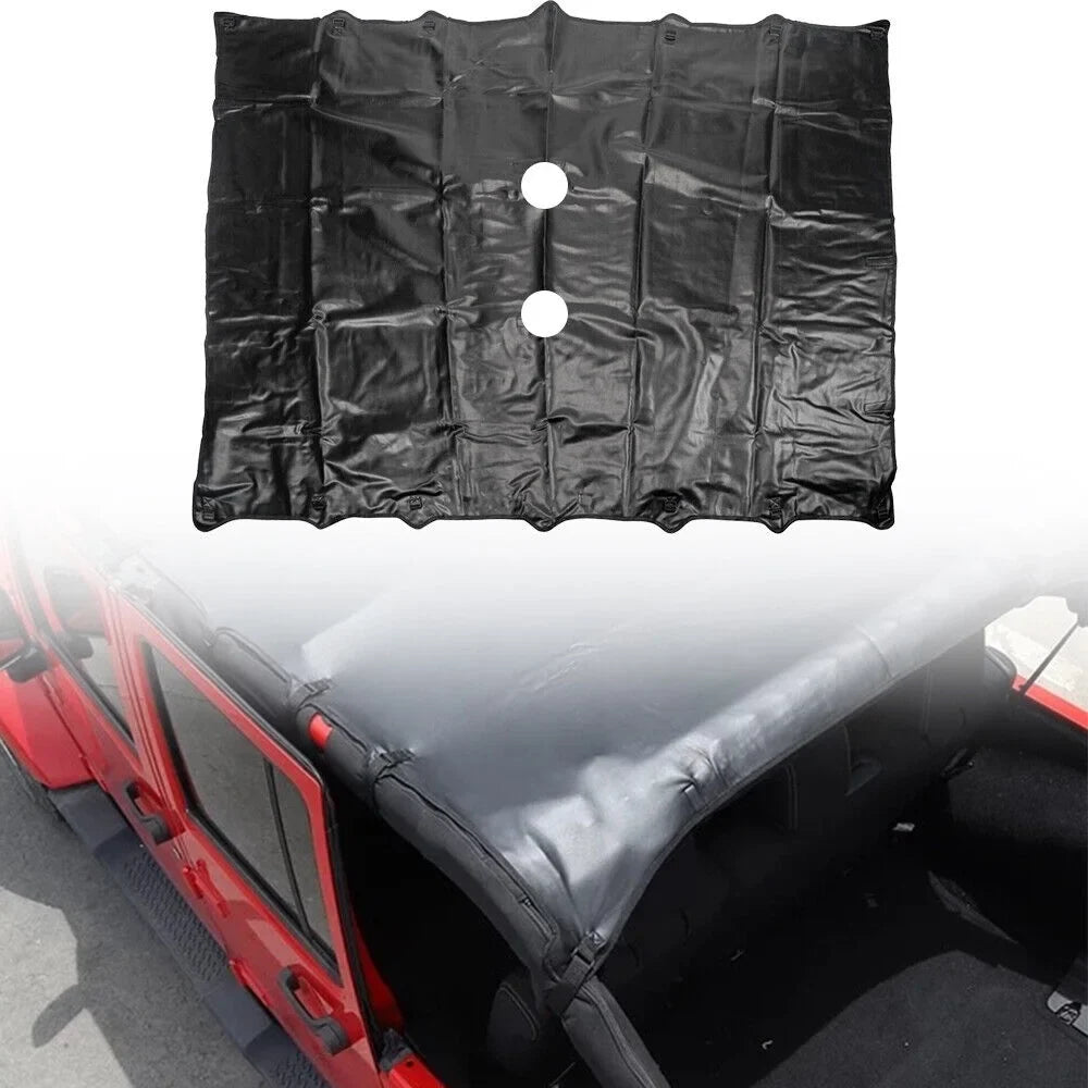 Enjoy Comfort and Sun Protection with Leather Top Sunshade for Jeep Wrangler   07-18 - Easy Installation