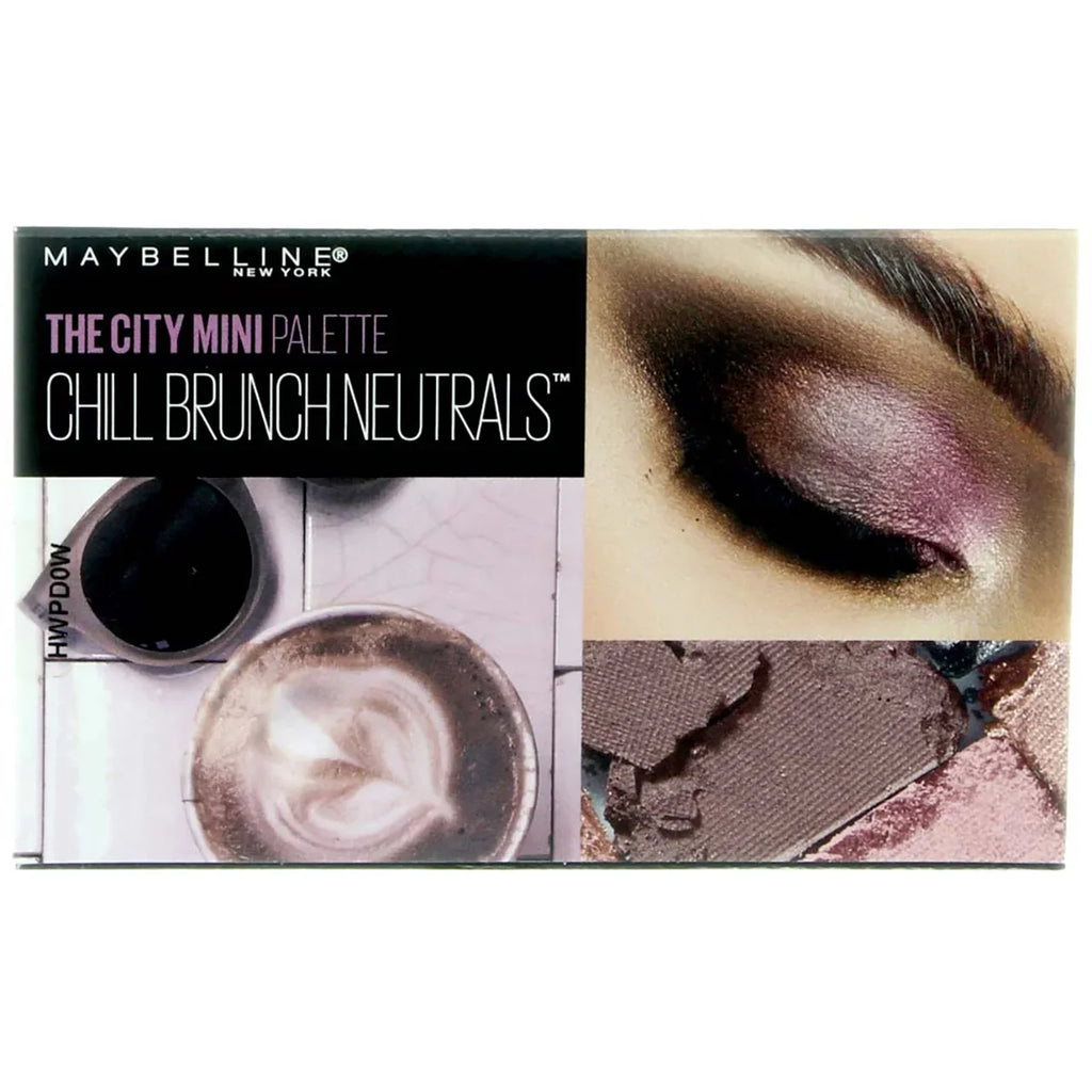 Maybelline The City Mini Eyeshadow Palette Makeup, Chill Brunch Neutrals, 0.14  oz (Pack of 3)