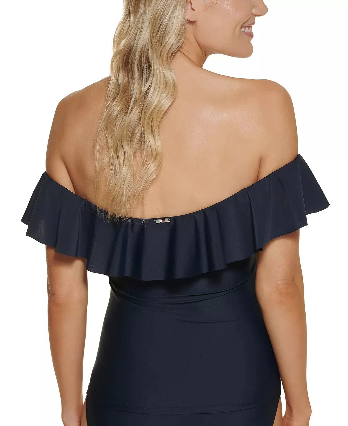 Tommy Hilfiger     Off-the-Shoulder Tankini Top,  Small