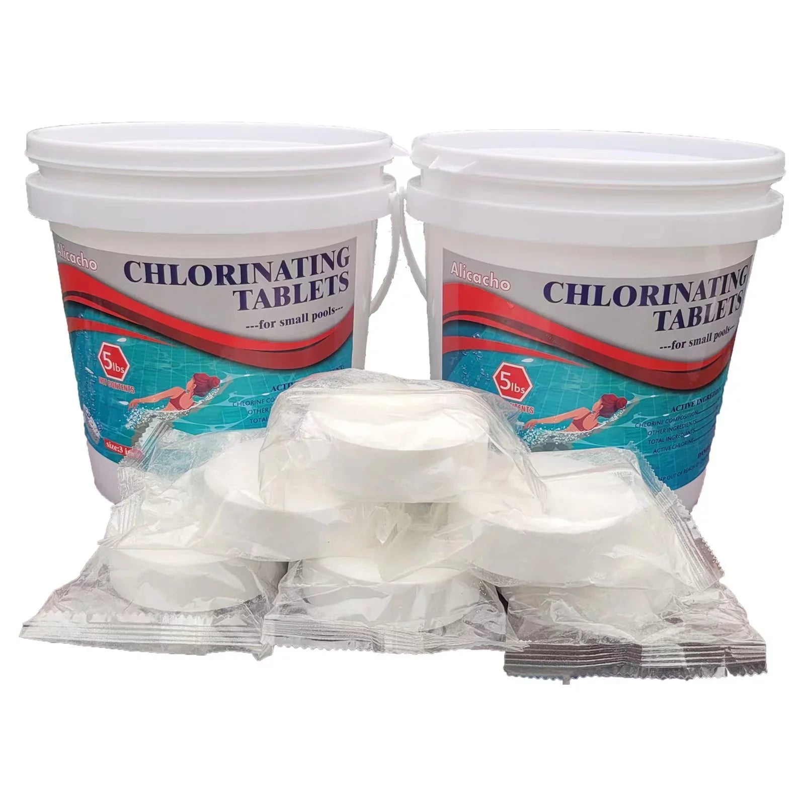 99% Tri-chlor 3Inch 10LB Chlorine Tablet Swimming Pool&Tub Individually Wrapped