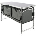 Folding Portable Cook Station 3 Adjustable Heights Camping Kitchen Table