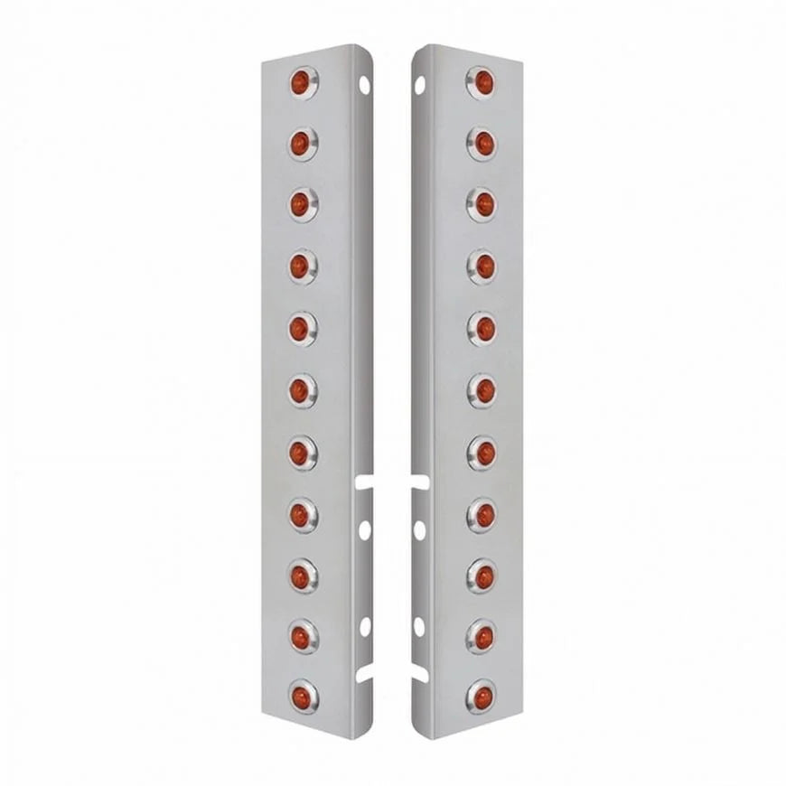 United Pacific 34465 Air Cleaner Light Bar   Front, Stainless Steel, With