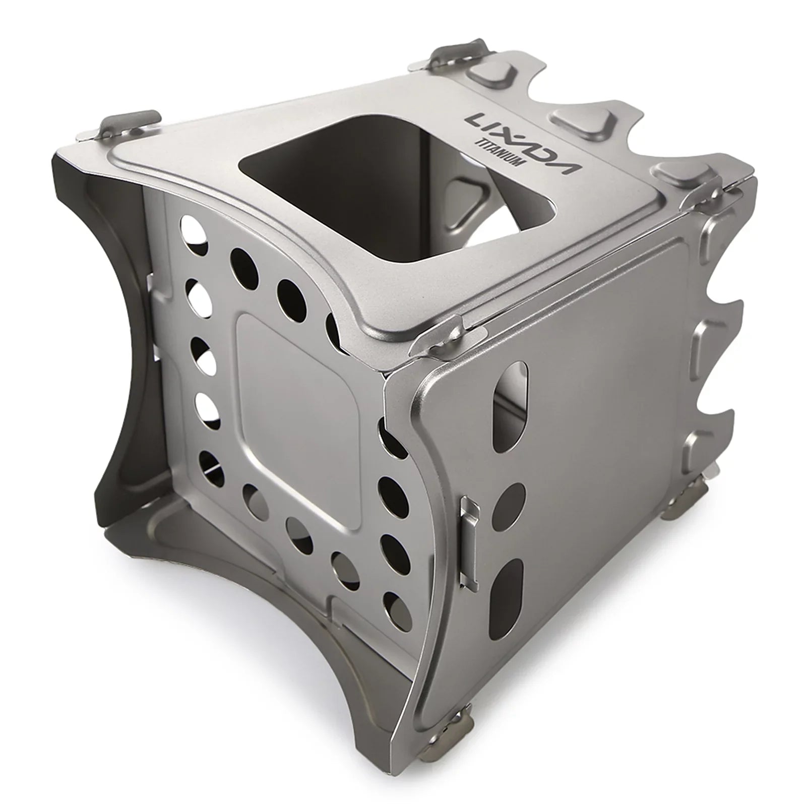 Lixada Compact Folding Wood Stove - Ideal for  Camping, Cooking, and Picnicking