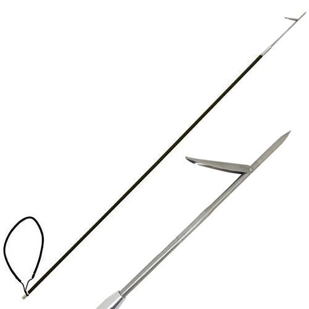 5' One Piece Spearfishing Pole Spear w/ Single Barb Flopper