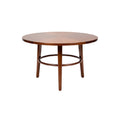 Mid-Century Modern Round Wooden Dining Table with Legs