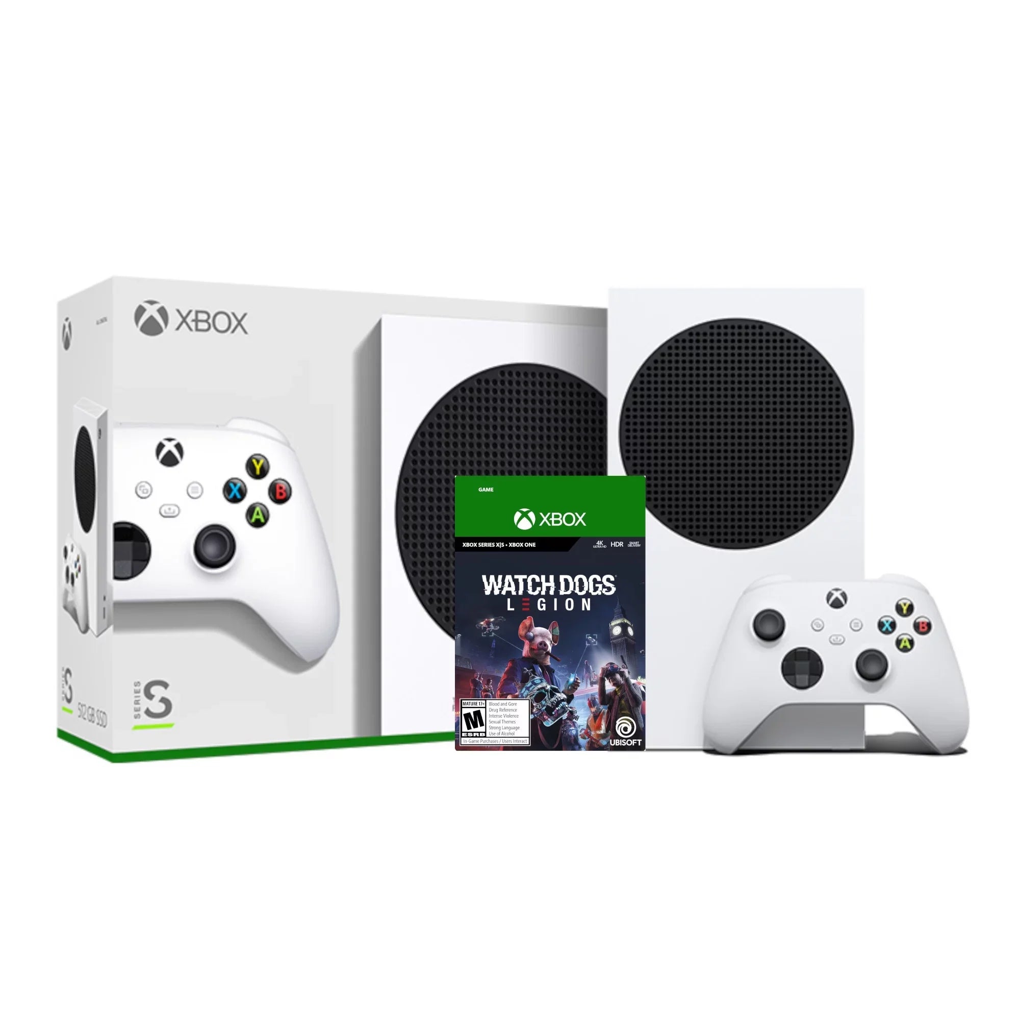 2021 New Xbox All Digital 512GB  Console - White Xbox Console and Wireless Controller with Watch Dogs: Legion Full Game