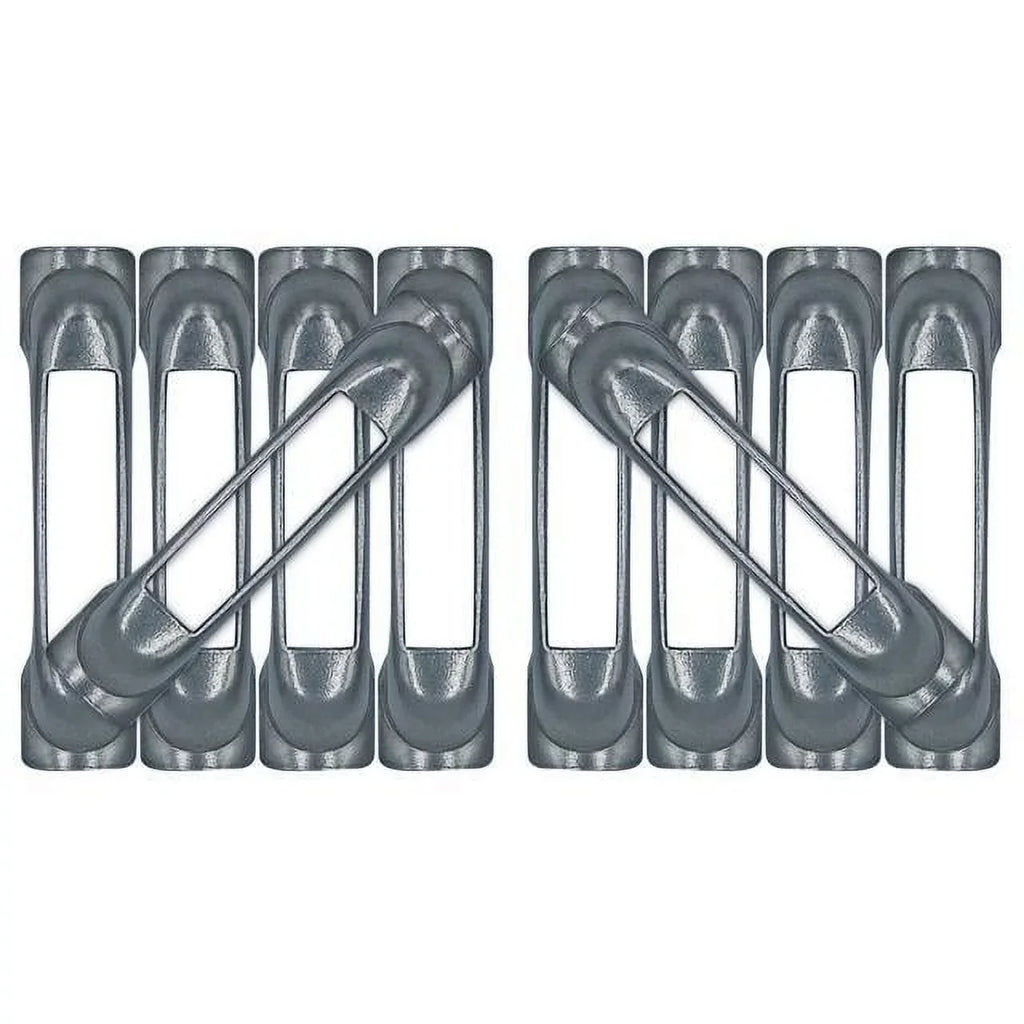 Weld-On Contoured Unfinished - -Track Single Strap Anchor 10-Pack (zinc rust protection), Logistic Tie-Down for Pickups, Trucks, Trailers