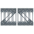 Weld-On Contoured Unfinished - -Track Single Strap Anchor 10-Pack (zinc rust protection), Logistic Tie-Down for Pickups, Trucks, Trailers