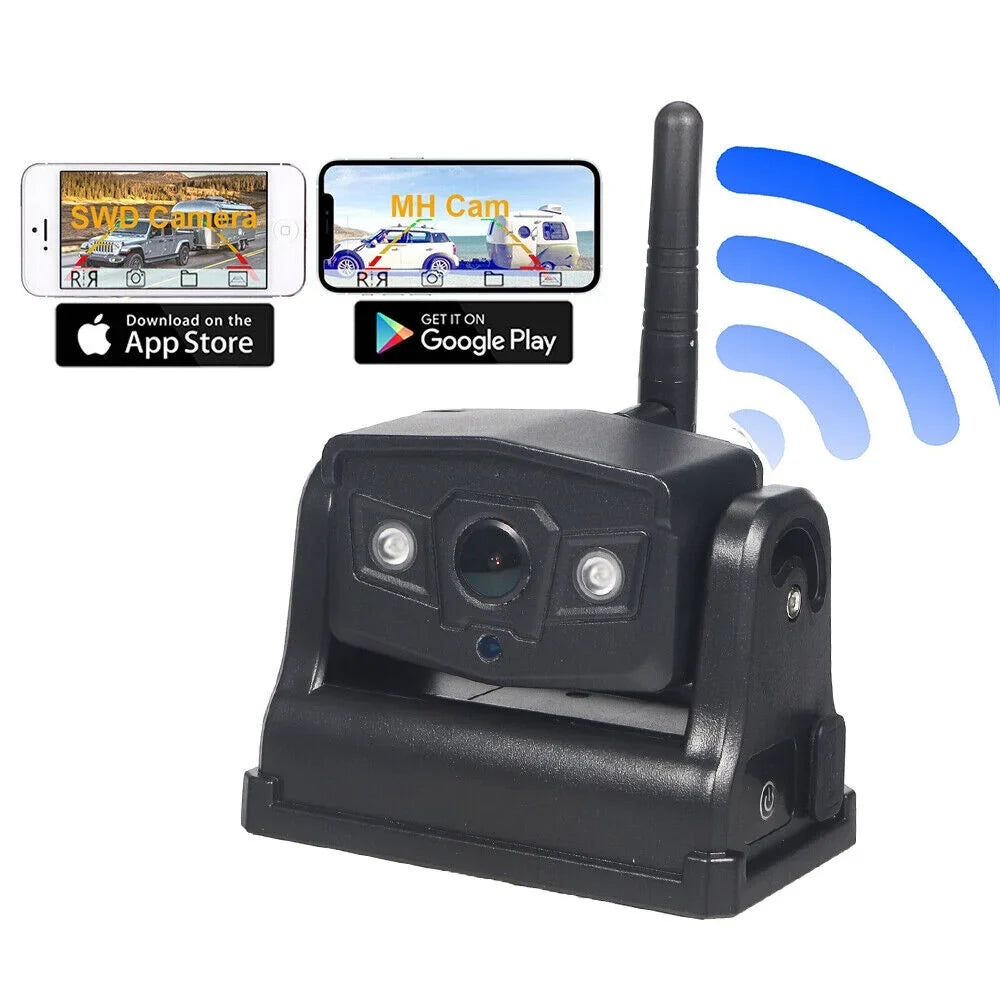 9600mAh Magnetic WiFi Camera - Premium Wireless Backup, Comprehensive Front/Rear Vehicle Views