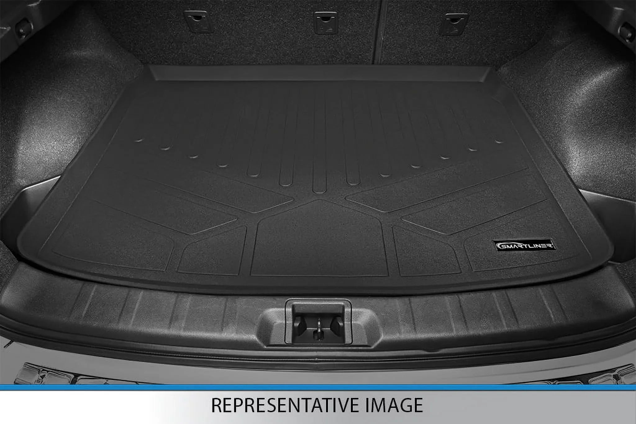 Smartliner -- Floor Mats & Cargo Liner Set with 2nd Row Bucket Seats without Center Console for 2011-2017 Ford Expedition, Black