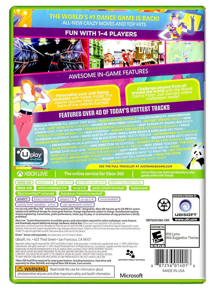 Used Just Dance 2016 - Xbox 360 (Used)