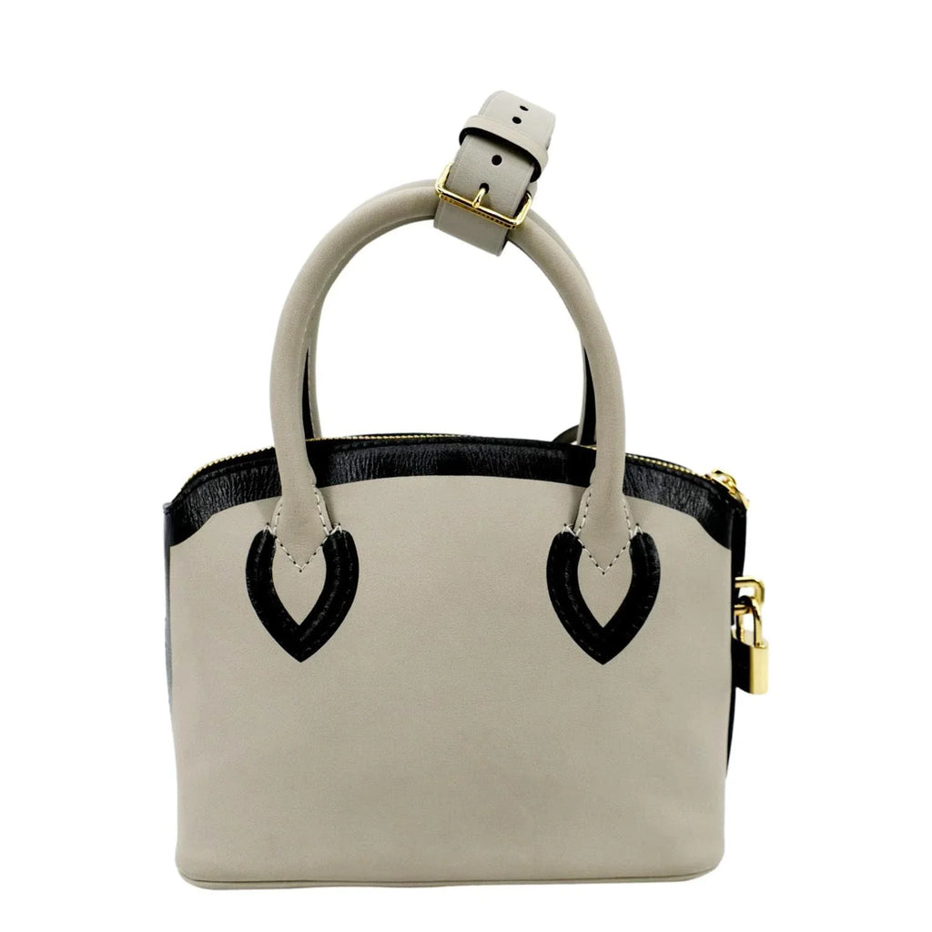 Pre-owned   Lockit Cuir Obsession Leather Satchel Bag Grey