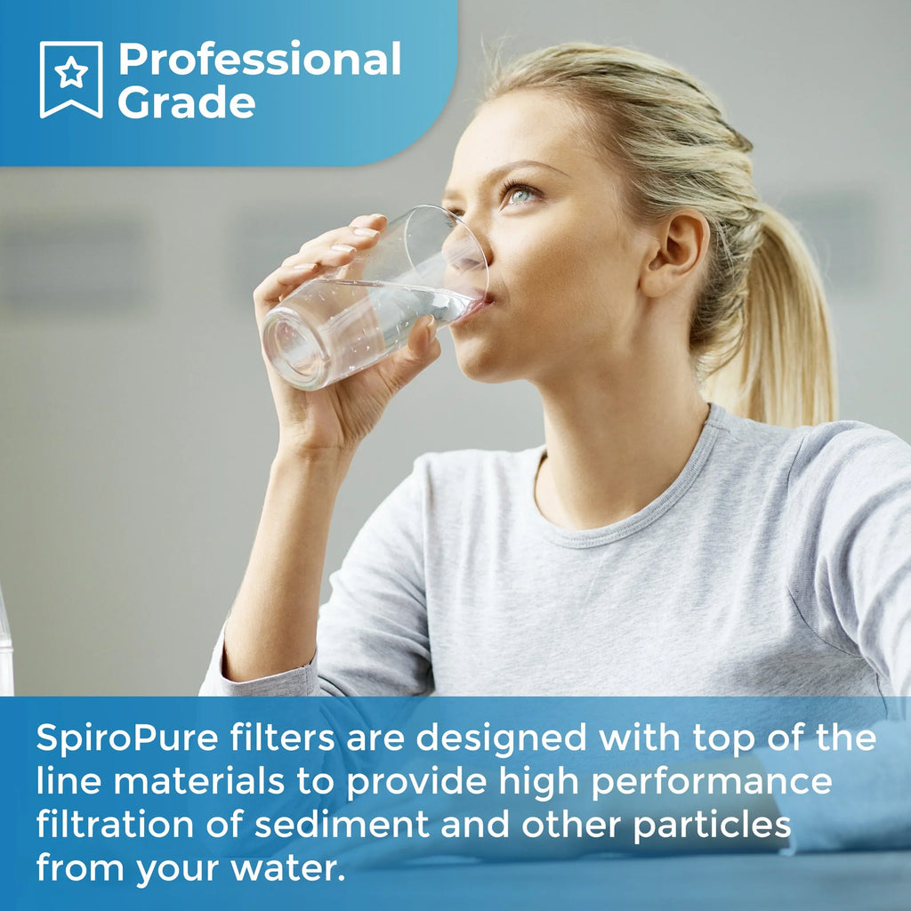 SpiroPure - 10x2.5 50 Micron Spun Melt-Blown Polypropylene Sediment Water Filter Cartridge -25-1050 (Case of 24)
