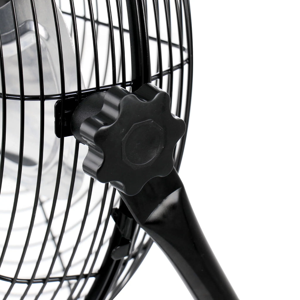Vie Air 14 Inch Twin Pack Industrial High Velocity Heavy Duty Metal Floor Fan with 3 Speed Settings
