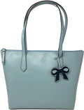 Kate Spade New York Cassy Leather Tote Bag Frosted Spearmint