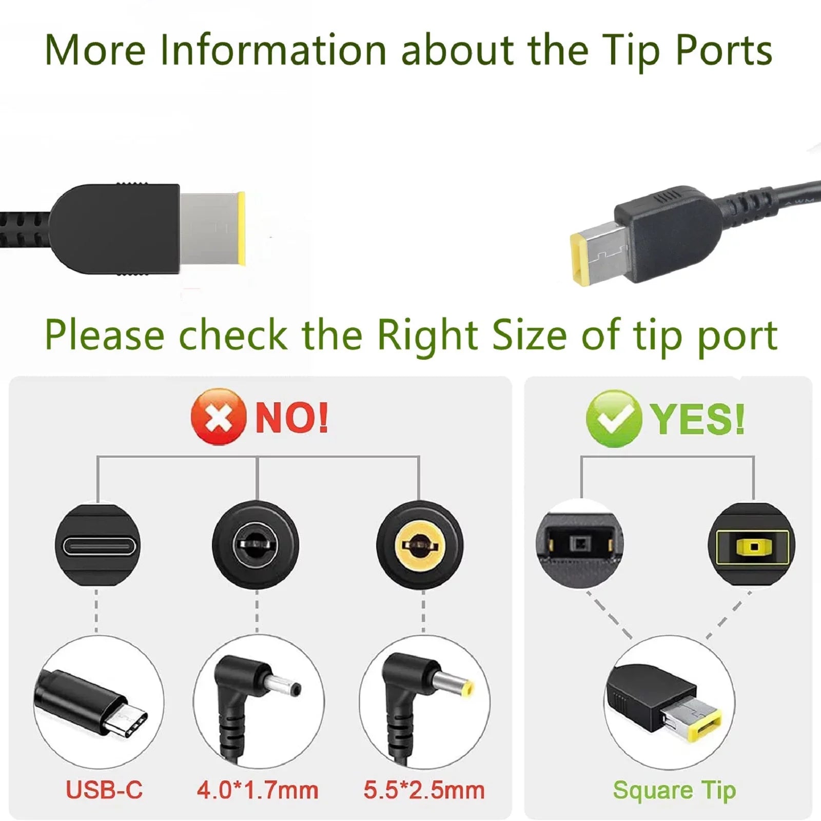'- 135W  Adapter Charger Power Cord Replacement for Lenovo Ideapad -70 -70 Supply Cord
