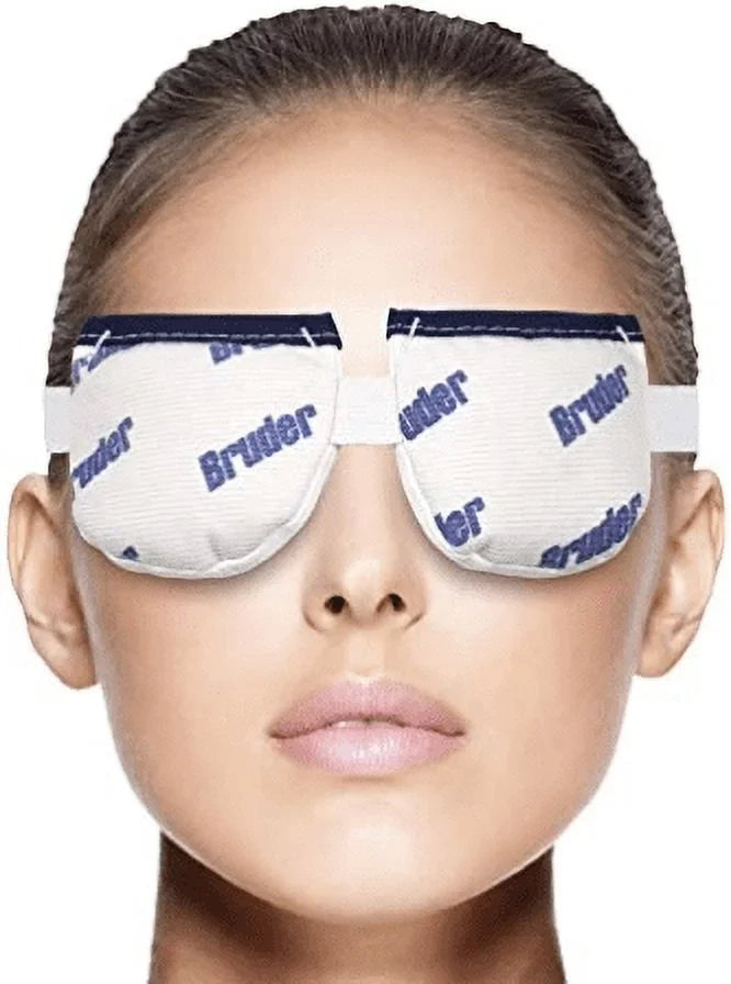 Bruder Moist Heat Eye Compress - Microwave Activated - Heat and Moisture for Dry Eyes - Reusable, Washable, and Non-allergenic - Fast Acting and Effective Relief for Dry Eye and Other Eye Irritation