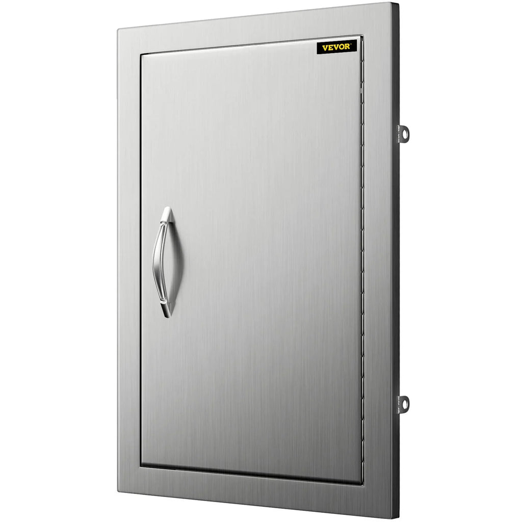 14x20 Inch Vertical Stainless Steel  Access Door - Ideal for Outdoor Kitchen,  Island, and Grill Station