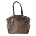 Pre-Owned   Damier Verona  Ebene  Women's Canvas Shoulder Bag (Good)