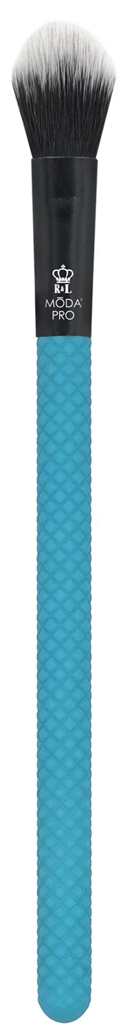 Moda Brush Pro Full Face 13pc Teal Makeup Brush Set with Wrap, Includes Flat Powder, Highlight, and Crease Makeup Brushes