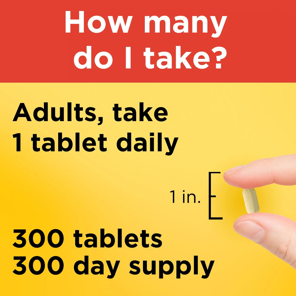 Nature Made Extra Strength Vitamin  1000 mg Tablets, Dietary Supplement, 300 Count