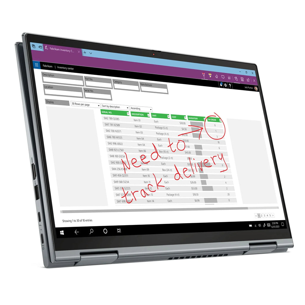 Lenovo ThinkPad  Yoga Gen 6 Laptop, 14" , i7-1165G7,  Iris Xe, 16GB, 1TB