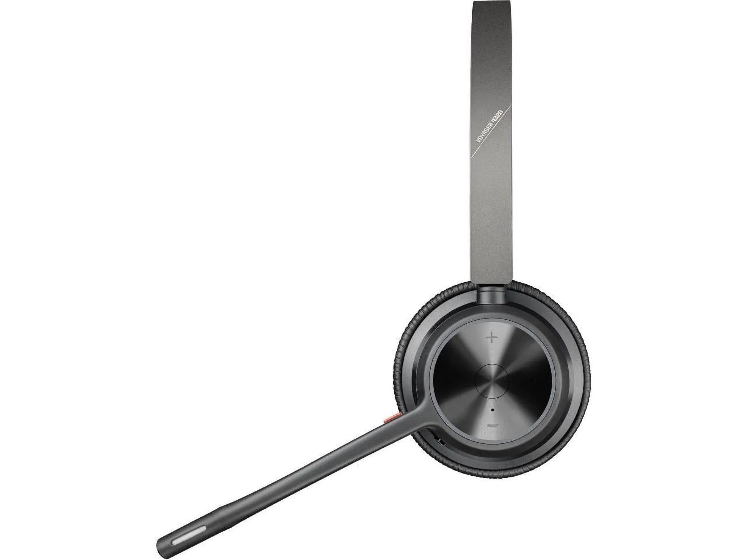 Poly Voyager 4320 - Headset - Siri, Google Assistant - Stereo, Mono -  Type ,  Type  - Wireless - Bluetooth - 300 ft - 20 Hz - 20 kHz - On-ear - Binaural - Ear-cup - 4.92 ft Cable - Ele...