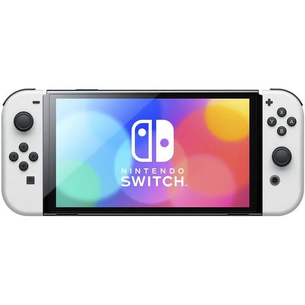 Nintendo Switch  White with Super Smash Bros Ultimate Game