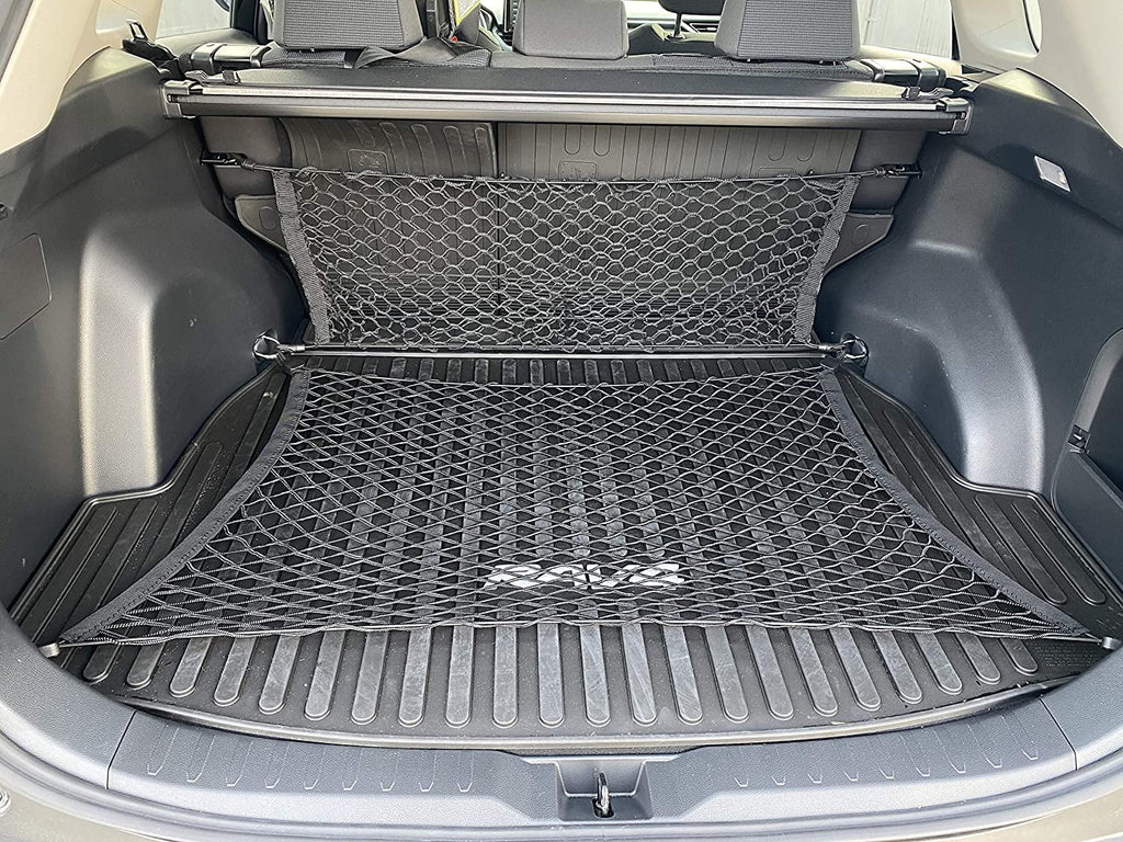 Floor Style + Envelope Style Trunk Cargo Net for Toyota  Rav4 Hybrid Prime 2019 2020 2021 2022