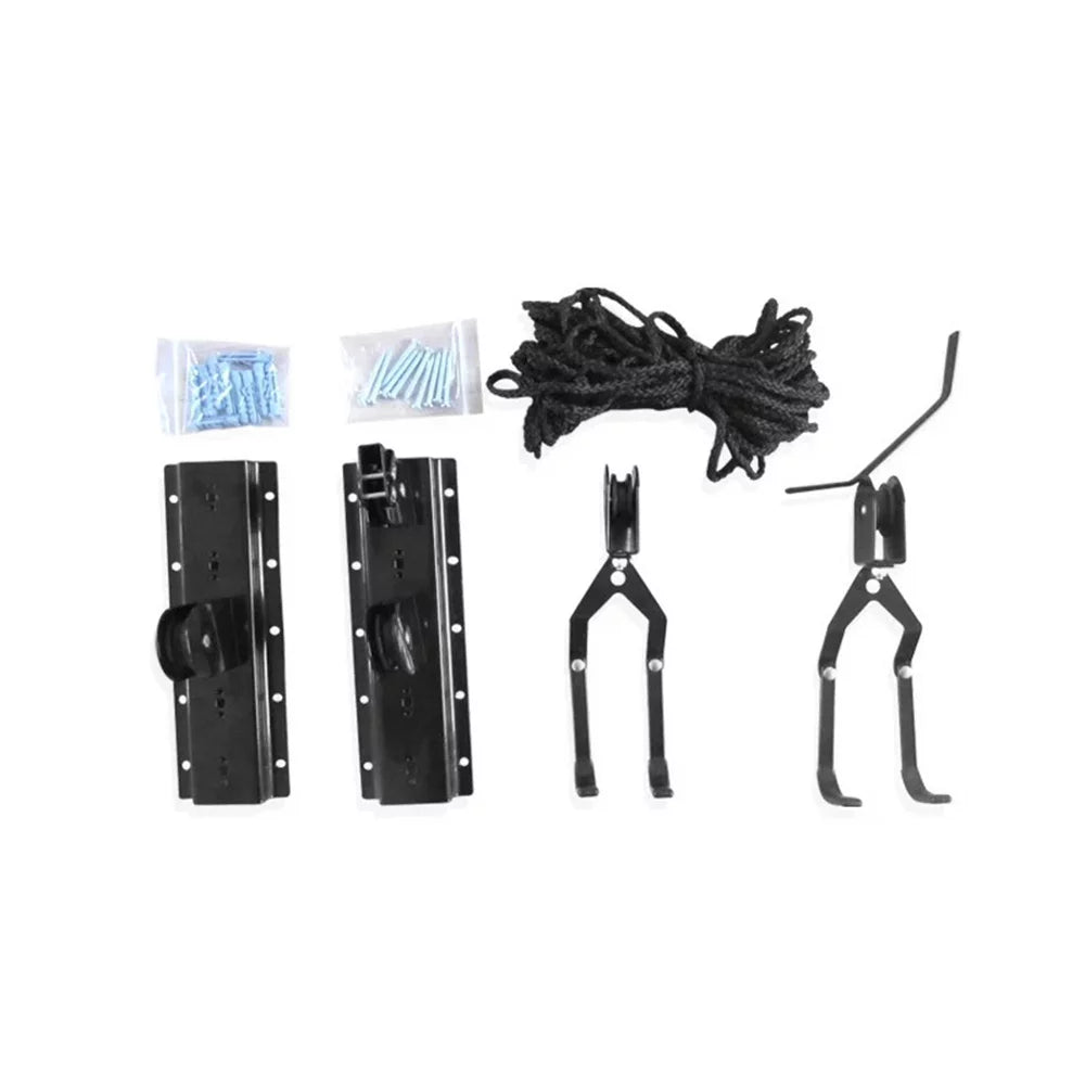 Radirus Heavy Duty Ceiling Hanger, Garage Storage Bike Lift Pulley System, Overhead Bike Rack