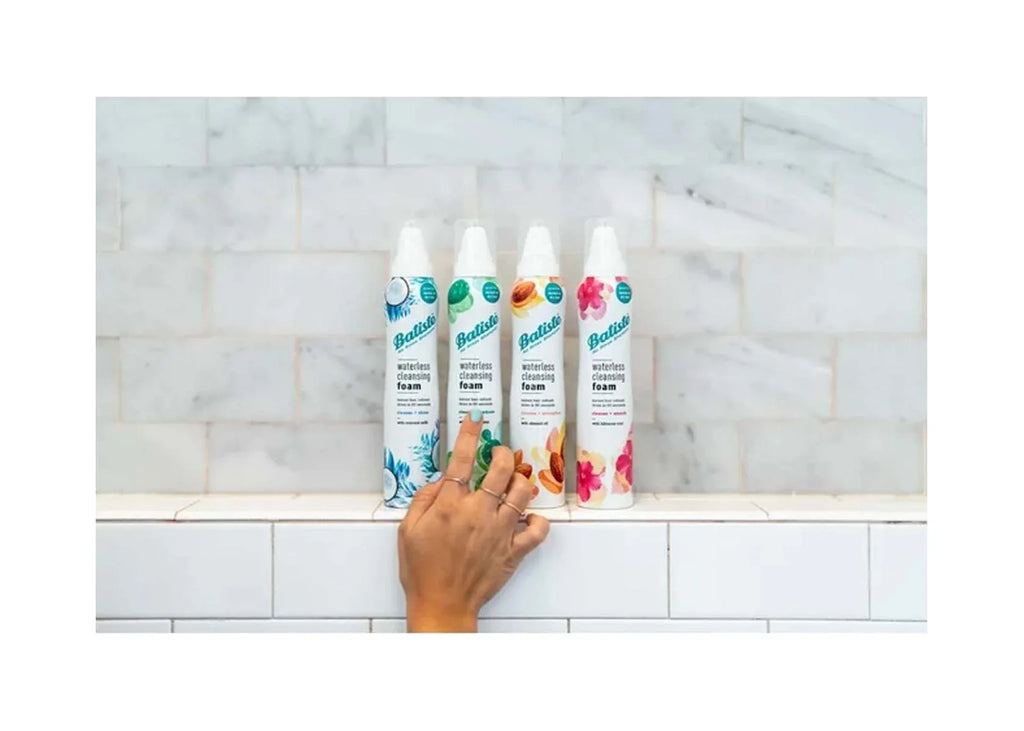 Batiste Waterless Cleansing Foam Cleanse + Shine with Coconut Milk, 3.6  (Pack Of 6)