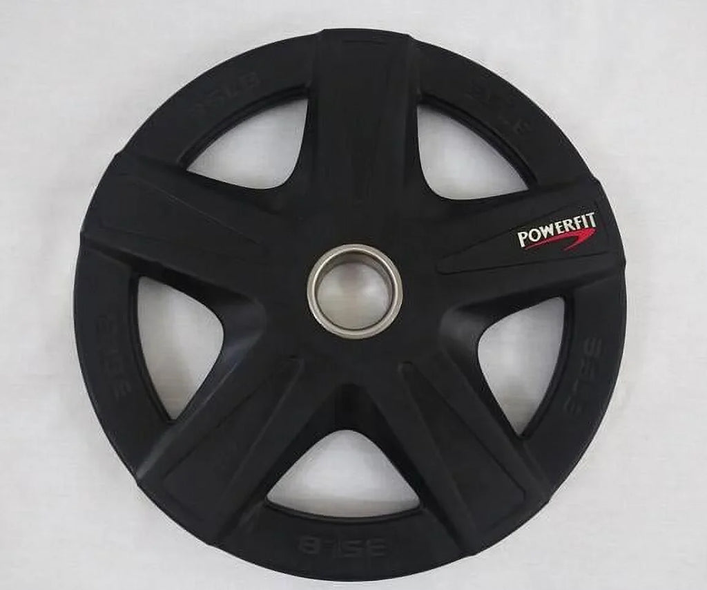 PowerFit Equipment Five Star Premium Rubber Grip Plates 35lb
