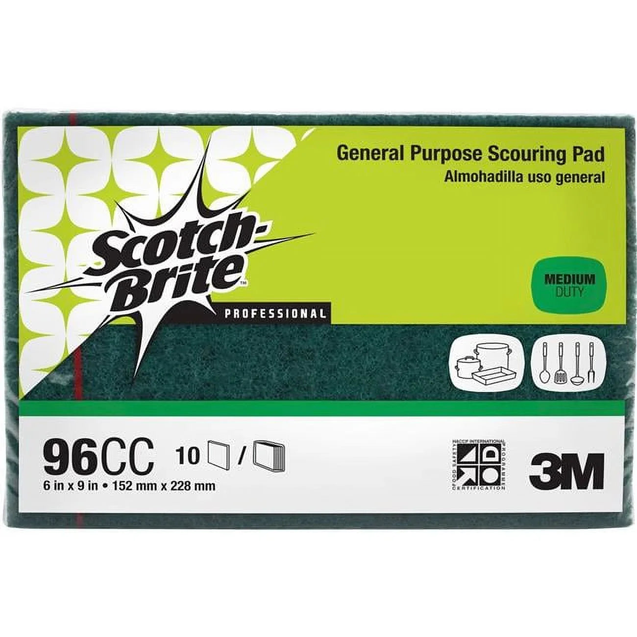 Scotch-Brite  General Purpose Scouring Pads - Green