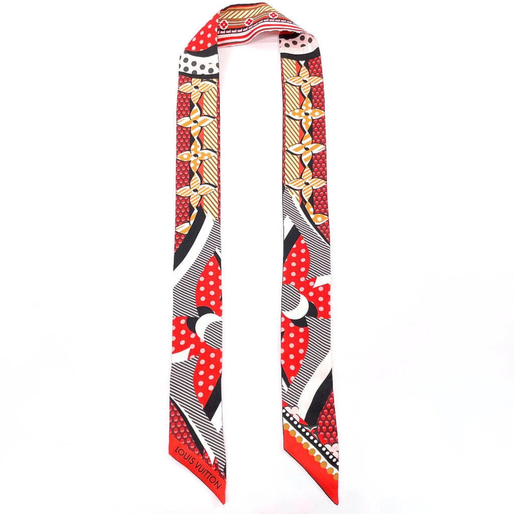 Pre-Owned Louis Vuitton Bandeau  Pop  Scarf Silk    Women's Red (Good)