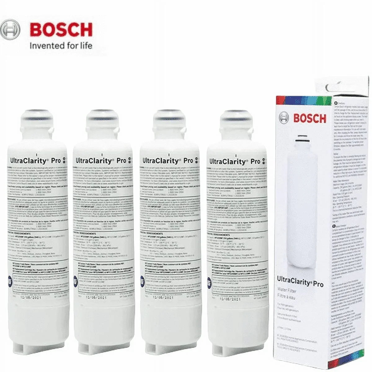 Bosch UltraClarity Pro Water Filter, ,, , , 11032531 Replacement/Compatible,4 Pack