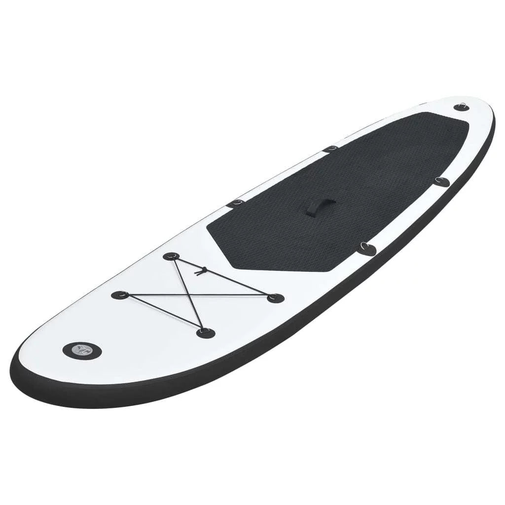 Inflatable Stand Up Paddle Board Set in Sleek Black and White Perfect Companion