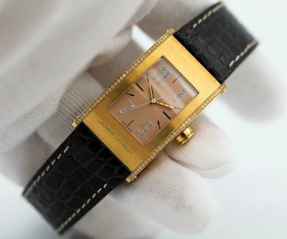 Jorg Hysek Kilada -0026 18k Rose Gold Diamond Bezel Quartz Men's Watch