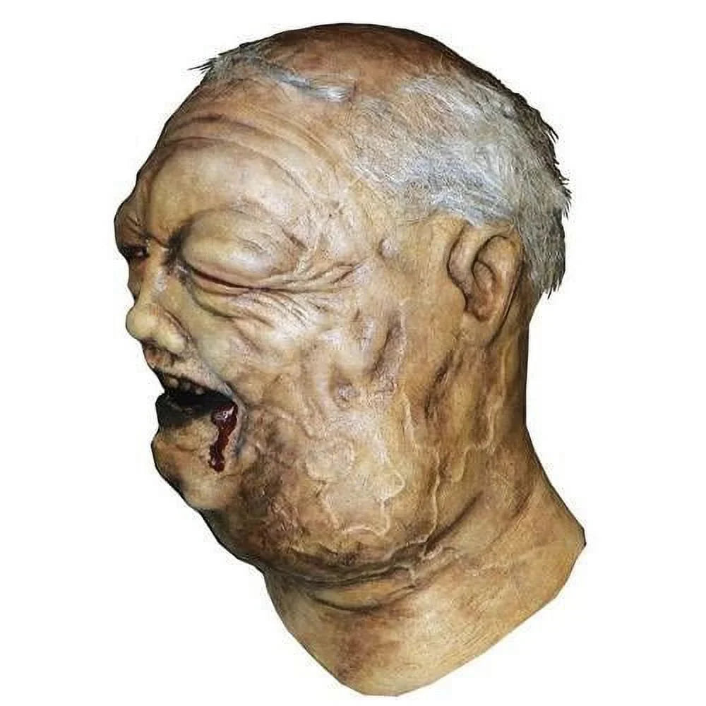 The Walking Dead Well Walker Zombie Full Head Mask, Off-White, One-Size