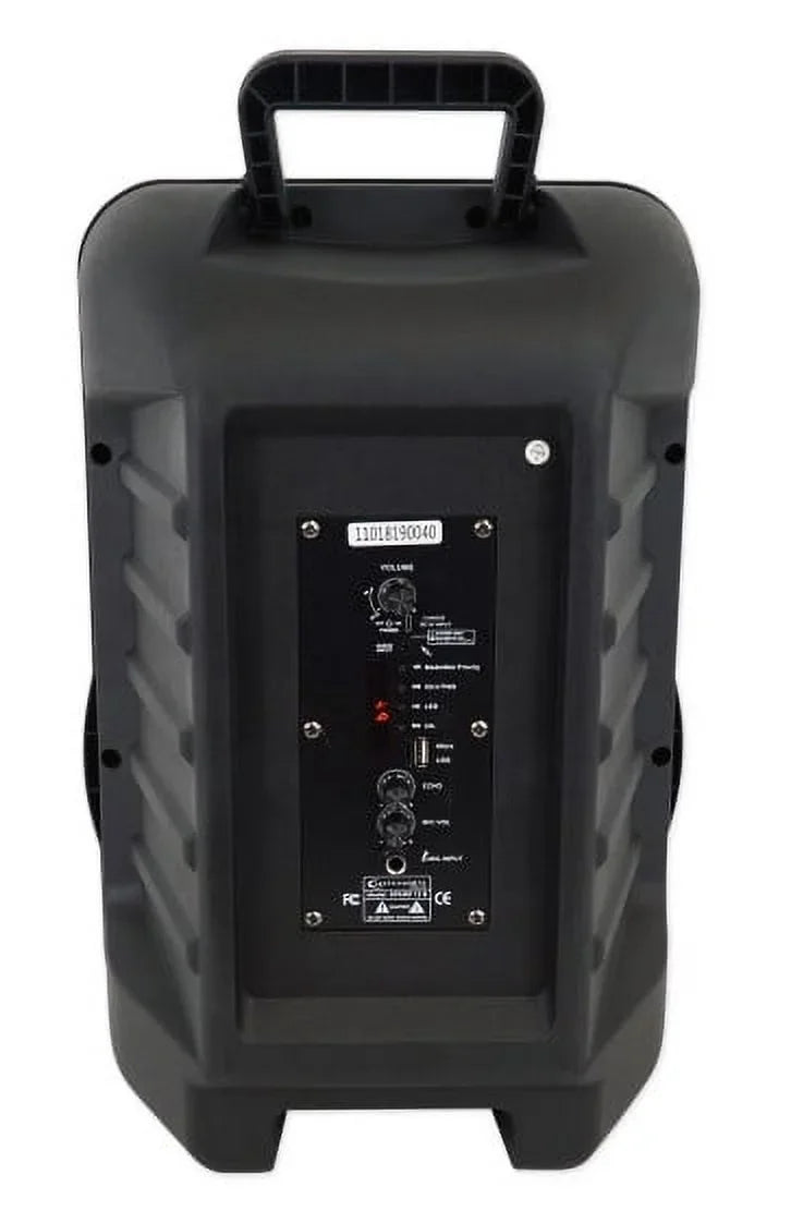 Open Box Technical Pro  12" Battery Powered Portable Bluetooth Speaker - Black