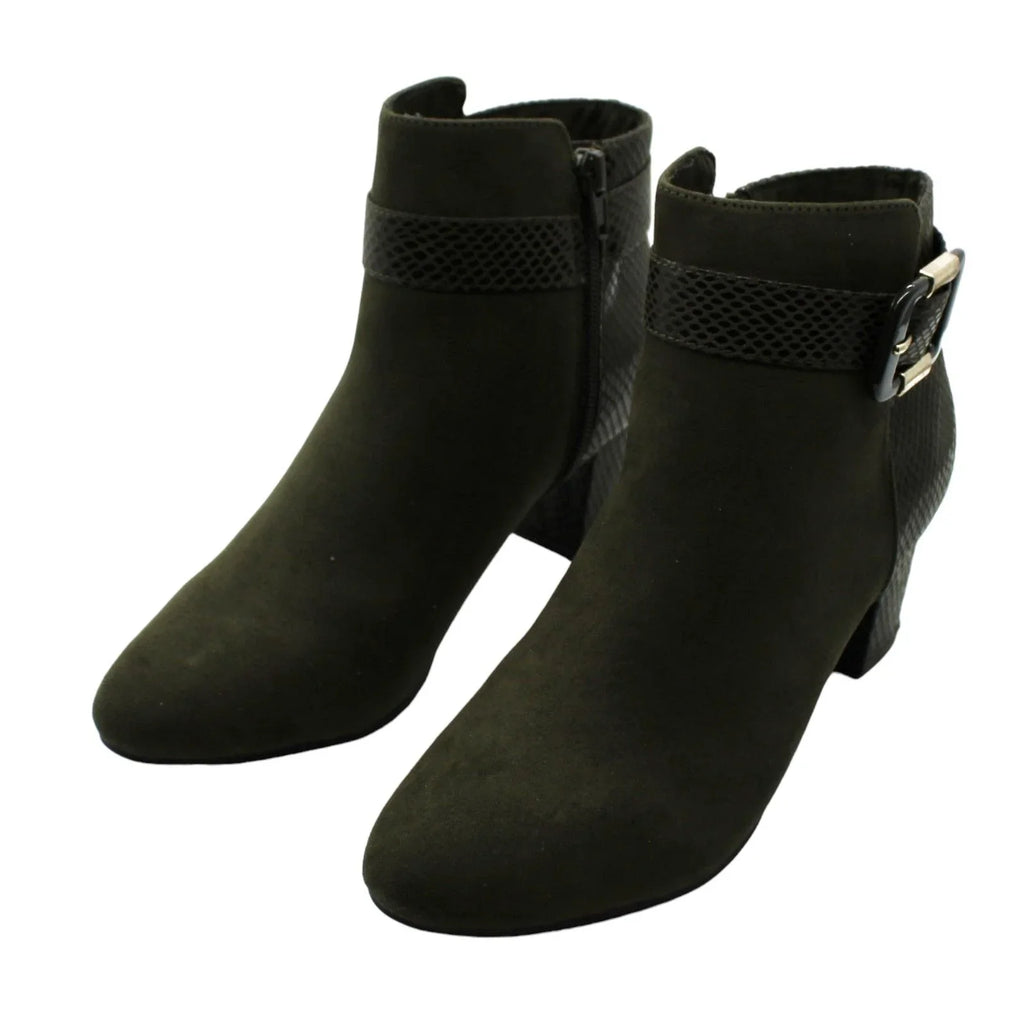 Karen Scott Ivyy Mixed-Media Booties