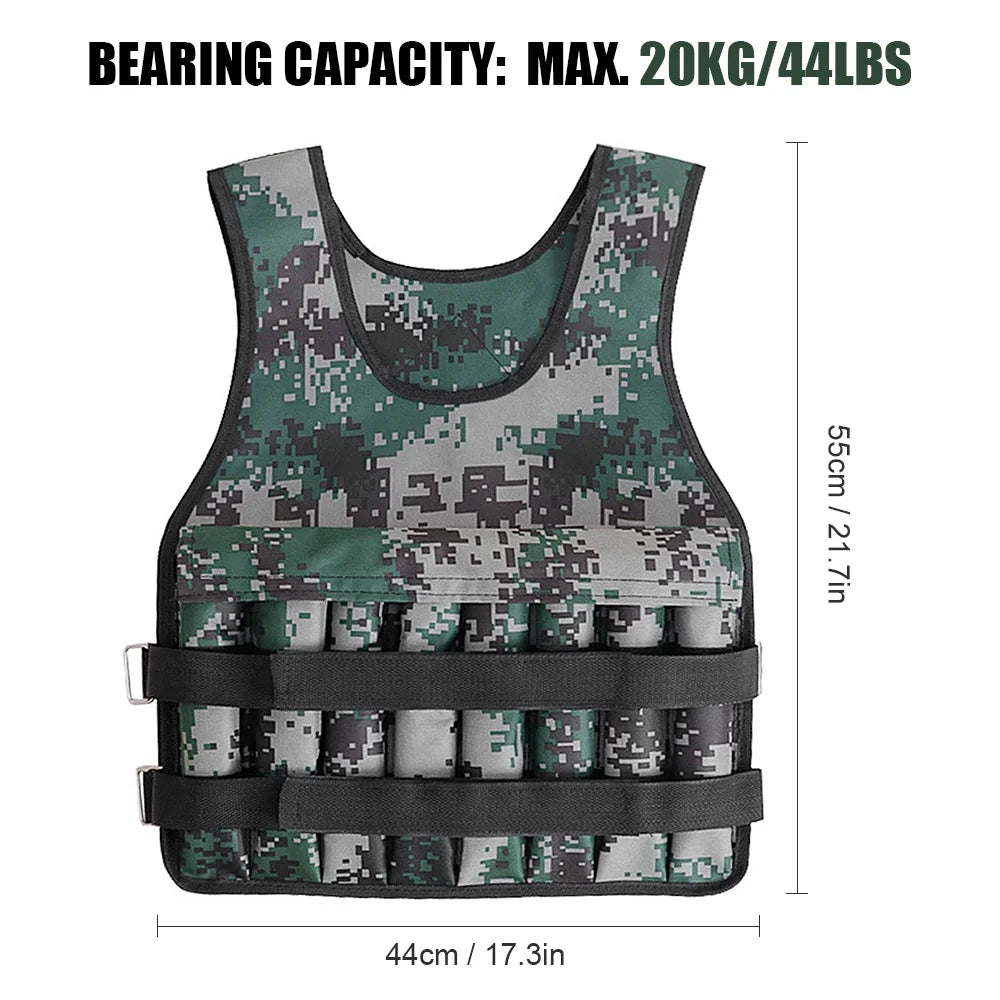 Apexeon Adjustable Weighted Vest for Exercises and Fitness - Enhance Muscle Building and Weight Loss Efforts