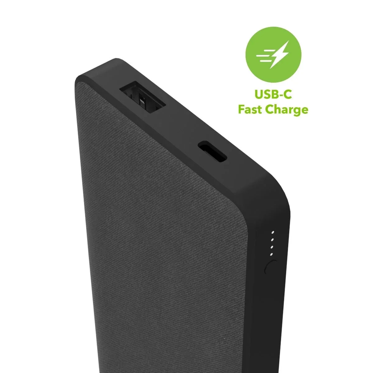 mophie Powerstation with  Power Bank - 10,000 mAh Large Internal Battery, (1) - Port and (1) 18W -  Fast Charging Input/Output Port, Travel-Friendly, Includes - to - Power Cord