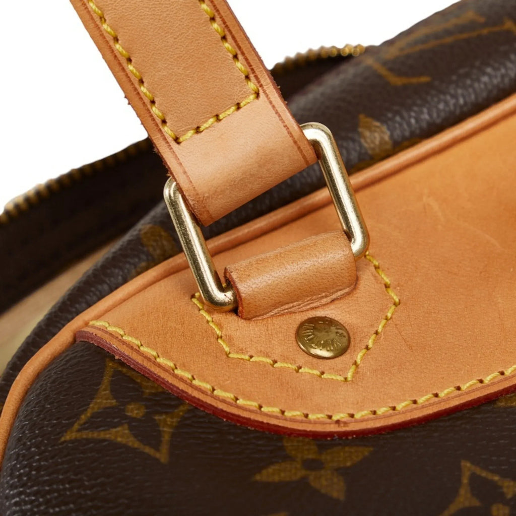 Pre-Owned Louis Vuitton Monogram Excursion Handbag  Brown  Leather Women's   (Good)