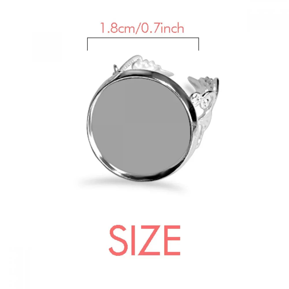 Ocean Sand Beach Starfish Sea Picture Ring Adjustable Love Wedding Engagement