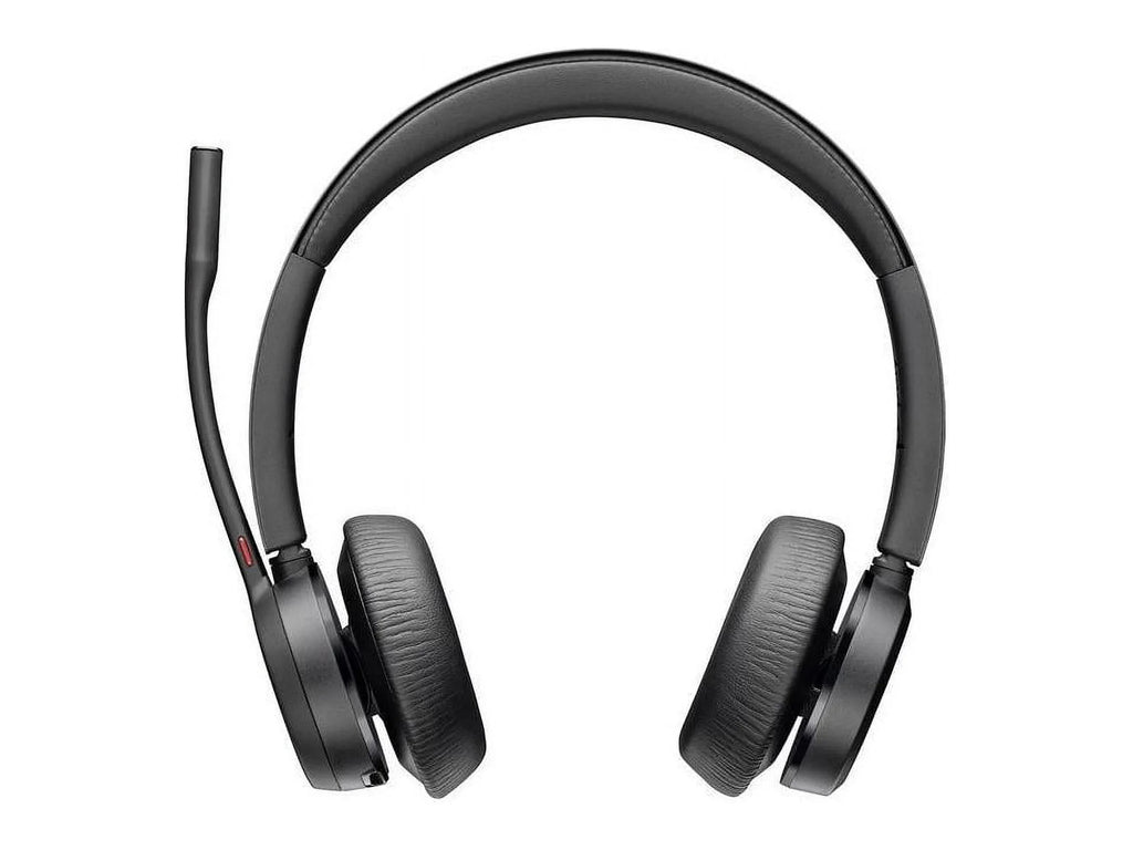 Poly Voyager 4320 - Headset - Siri, Google Assistant - Stereo, Mono -  Type ,  Type  - Wireless - Bluetooth - 300 ft - 20 Hz - 20 kHz - On-ear - Binaural - Ear-cup - 4.92 ft Cable - Ele...