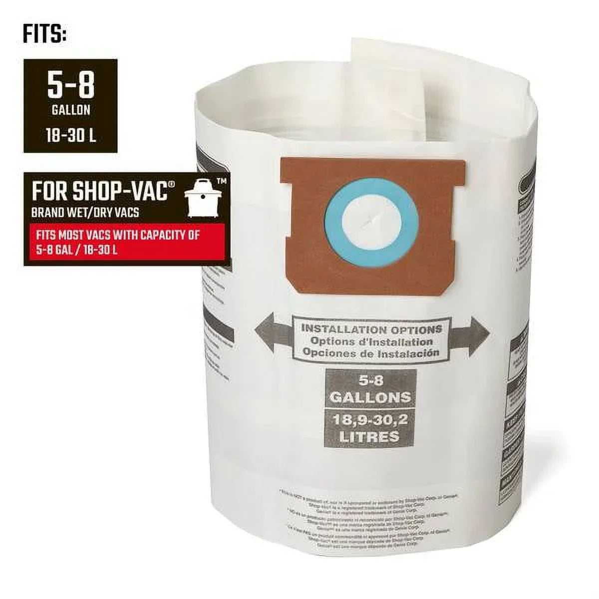 Craftsman  3-Pack Wet/Dry Vac Dust Collection Bags for 5 to 8 Gallon Shop Vacuums