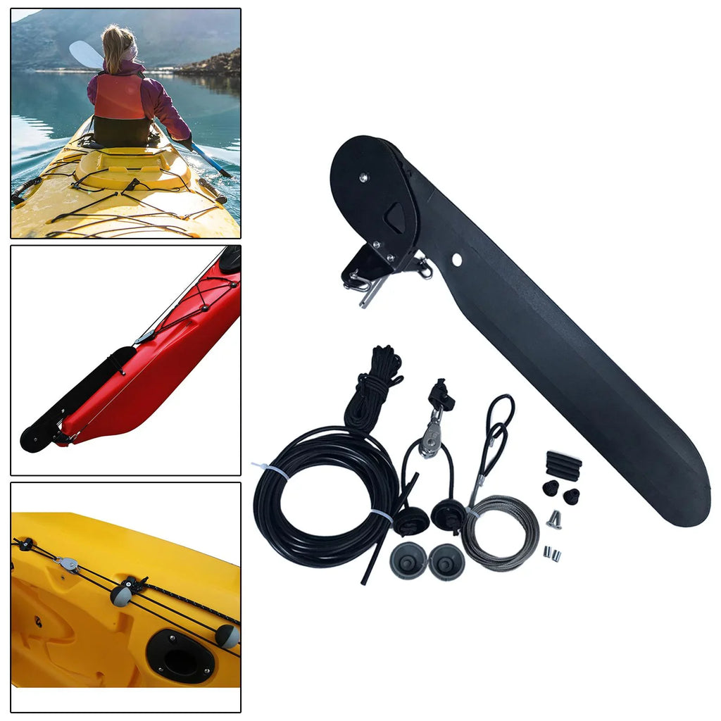 Kayak Rudder, Fishing Watercraft Canoe Nylon Boat Rudder Replacement Parts Foot Control Steering System for Kayak Accessories