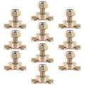 Cargo Control  Track Double Lug Threaded Stud Fitting, Use With  Track Rails In Your Truck Or Trailer To Create Heavy-Duty Bolt Down Anchor Points, Working Load Limit Of 1,833 Pounds, 10 Pack