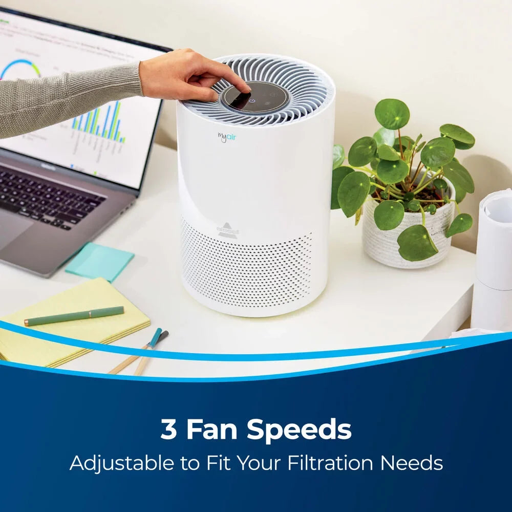 Open Box  MYair Air Purifier with High Efficiency and Carbon Filter 2780A -